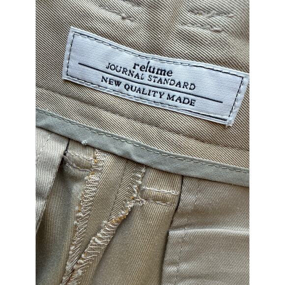 Journal Standard relume Khaki Chino Wide Leg Culottes Pants Size 34 US 2 - Picture 5 of 6